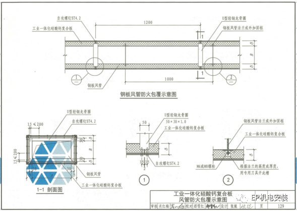 防排煙風(fēng)管做法的參考意見匯總！