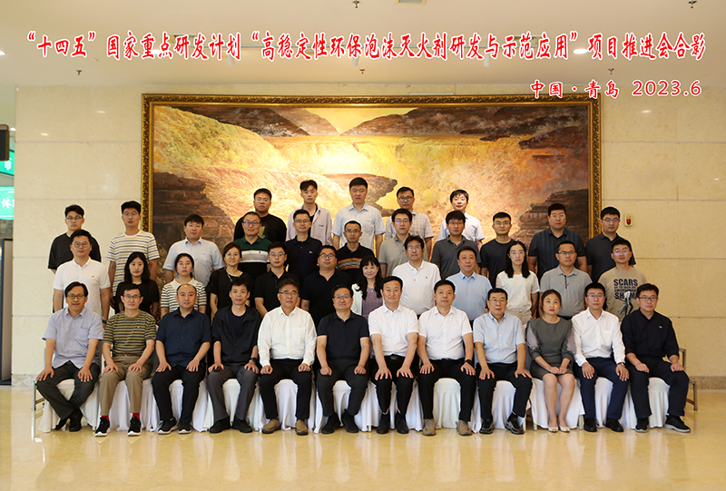 日前我所在青島召開(kāi)“十四五”國(guó)家重點(diǎn)研發(fā)計(jì)劃“高穩(wěn)定性環(huán)保泡沫滅火劑研發(fā)與示范應(yīng)用”項(xiàng)目推進(jìn)會(huì)