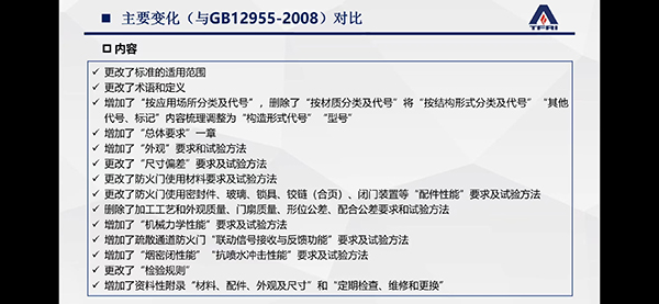 簡(jiǎn)述防火門(mén)新標(biāo)準(zhǔn)修訂變化情況